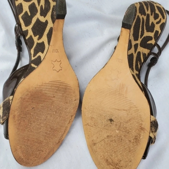 Via Spiga cheetah wedge sandals 10 - Picture 5 of 10